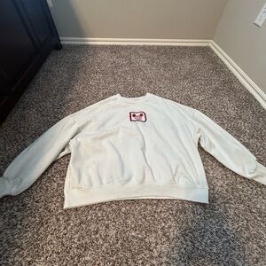 Men's White Crewneck Sweater